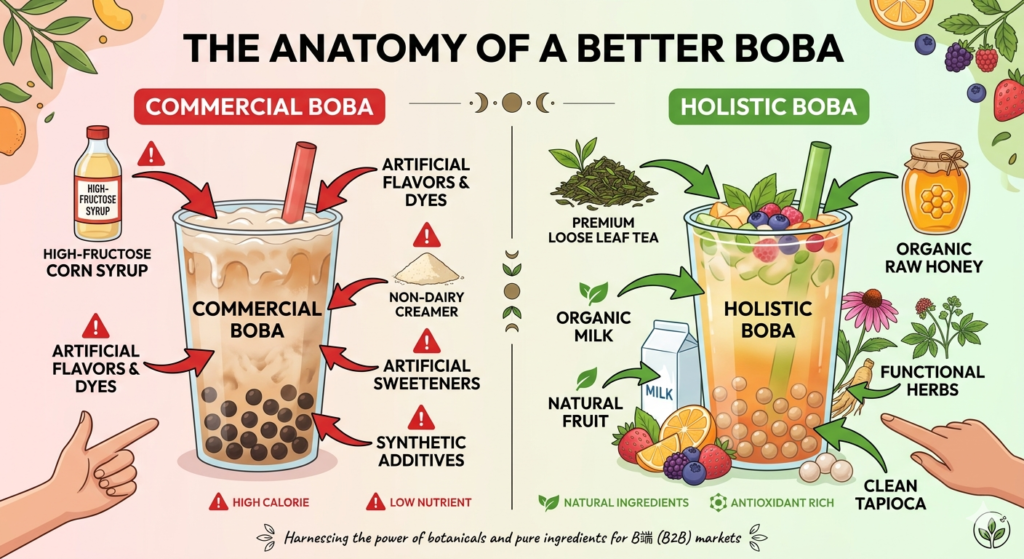 The Anatomy of a Better Boba: Commercial vs Holistic Ingredients