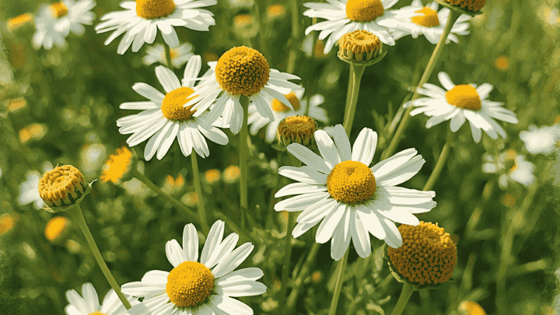 High-quality wholesale raw materials of Egyptian chamomile, featuring plump golden-yellow flower heads and an extremely low proportion of stems and leaves.